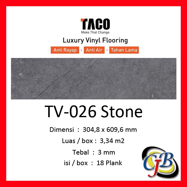 Vinyl Taco 3mm TV-026 Stone