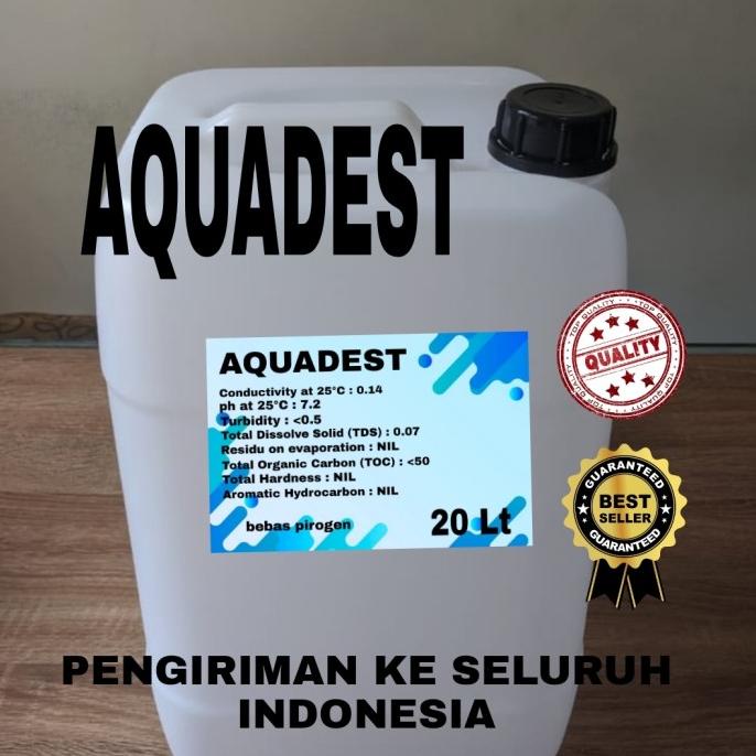 Aquadest Aquades Distilled Water / Air Suling 20 Liter