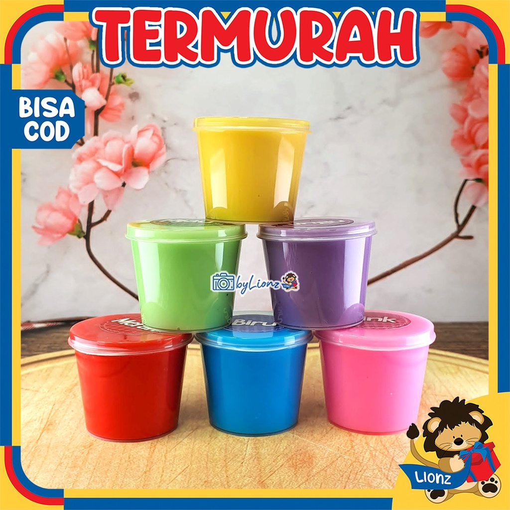 Mainan Slime Mini Warna - Warni base Tofu by Lionz.idn