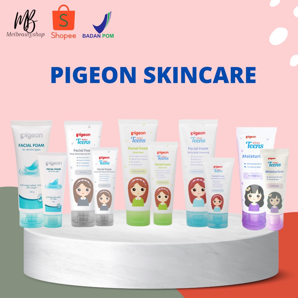 PIGEON TEENS Facial Foam 100g | 40g | Moisturizer|Sunscreen|Acne Ranger Moisturizer