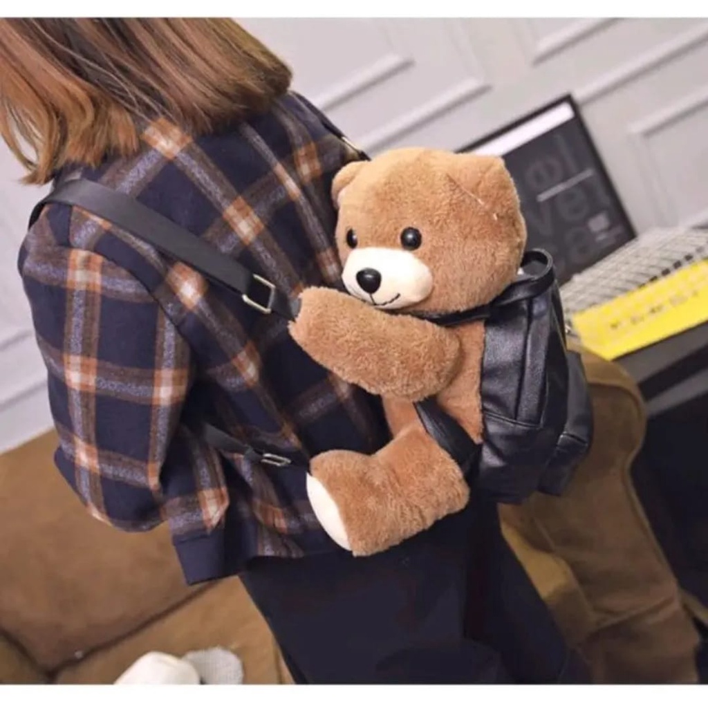 Tas boneka 3D, Tas couple ibu dan anak, tas beruang pakai tas