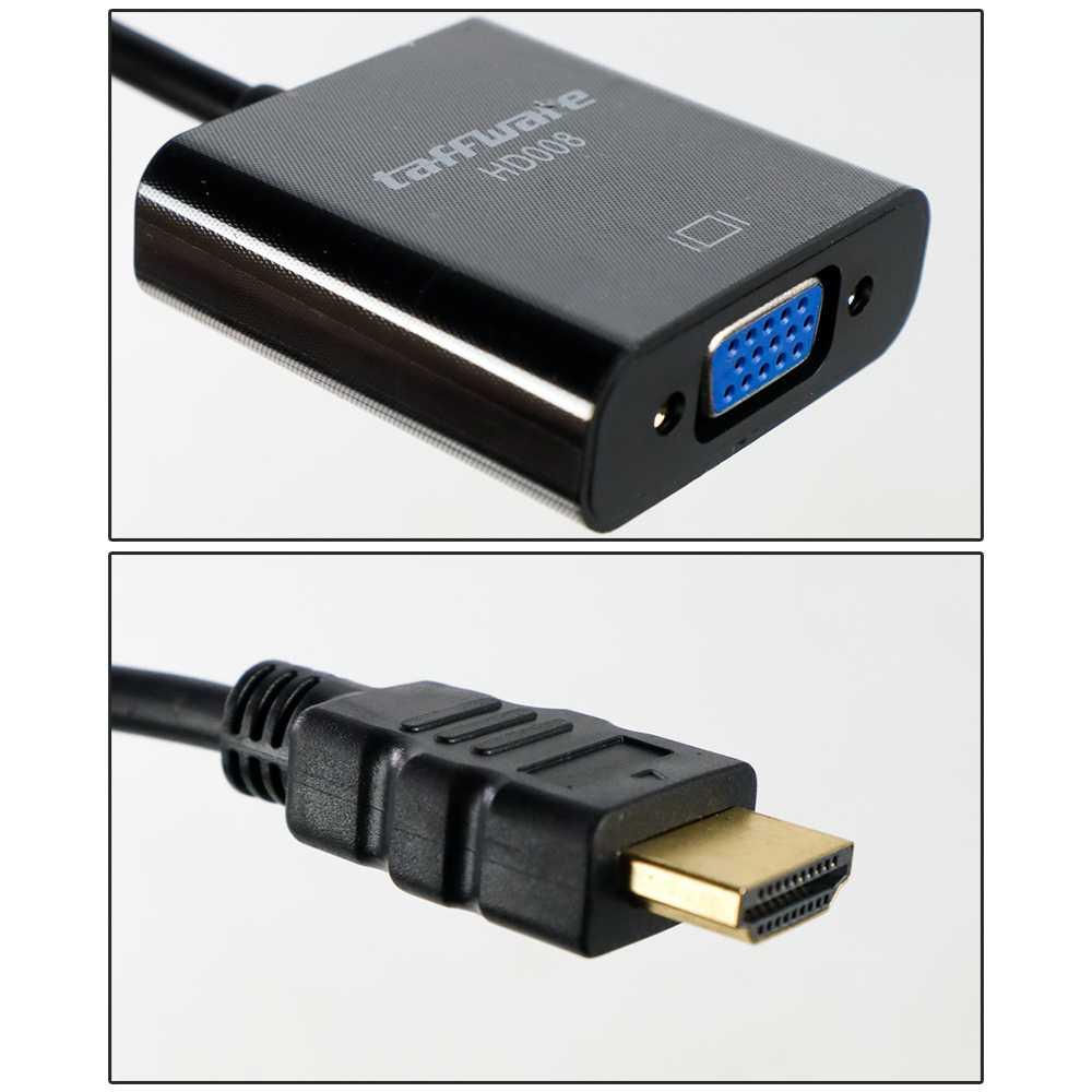 Taffware Kabel Adapter HDMI ke VGA Female - HD008 - Black