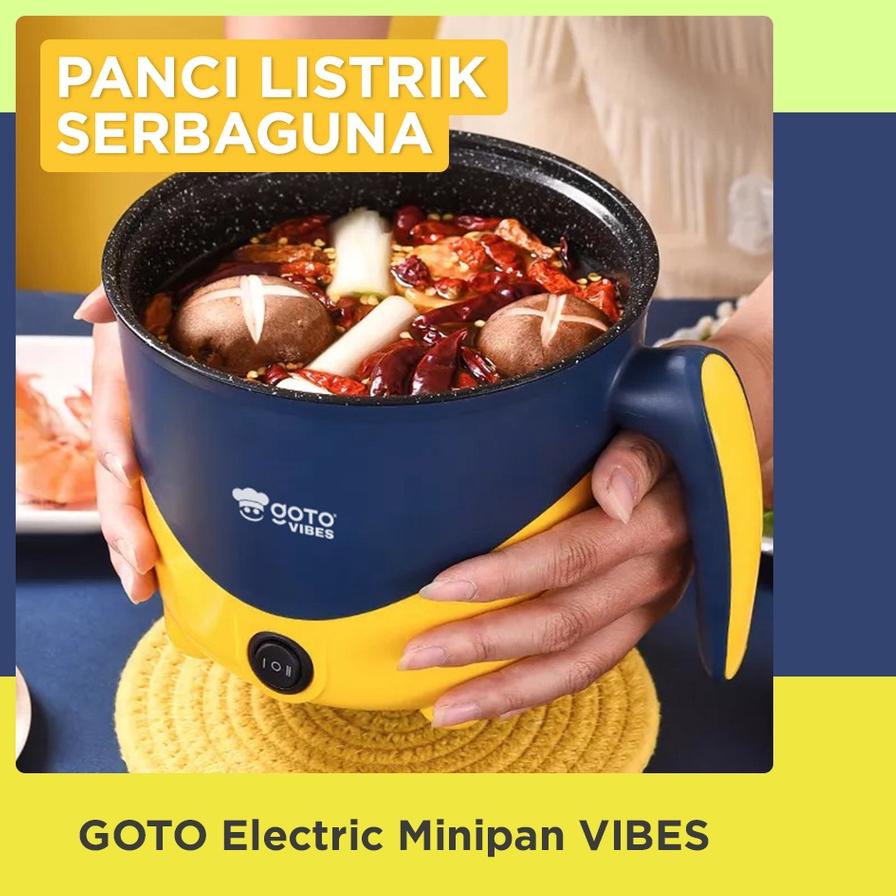 ➩ Goto Vibes Electric Pan Panci Listrik Elektrik Serbaguna Multifungsi ○