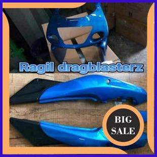 fairing atas ninja RR old biru muda dan Cover body belakang ninja rr old biru muda original kawasaki