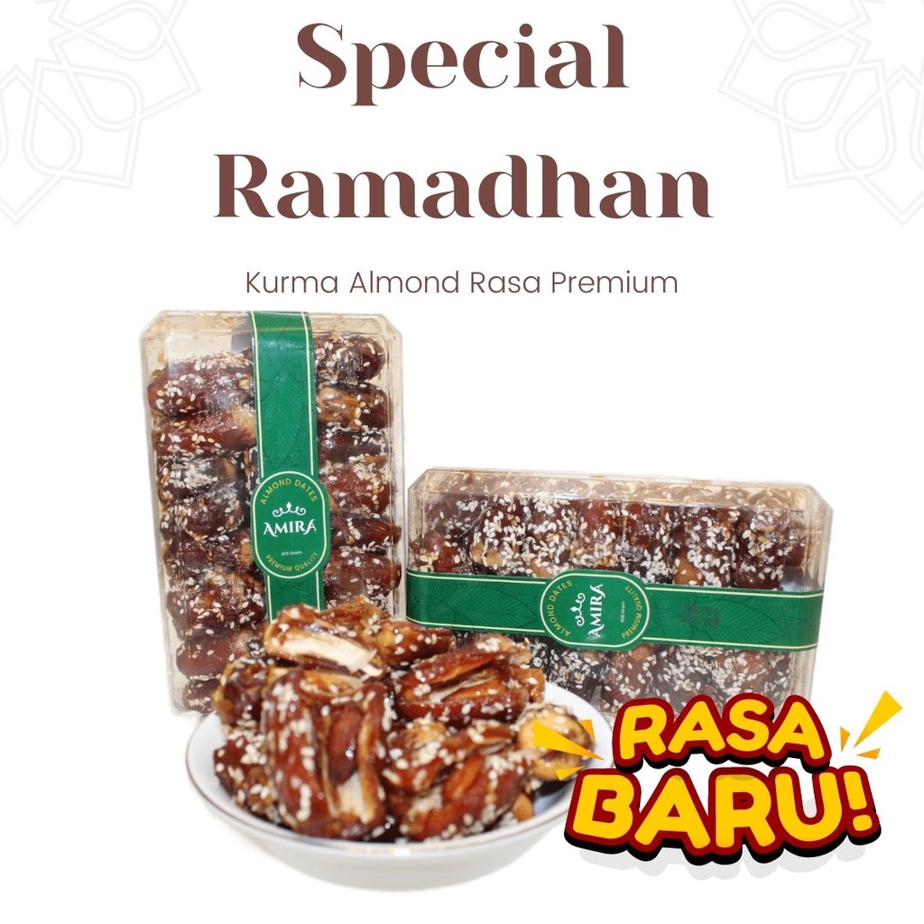 

(SPESIAL) Kurma Almond Murah Rasa Premium Lembut Legit Taburan Wijen Aman untuk Ibu Hamil
