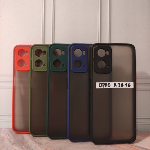 Trend-OPPO A76 - CASE DOVE + KAMERA MATTE TRANSPARAN MACARON