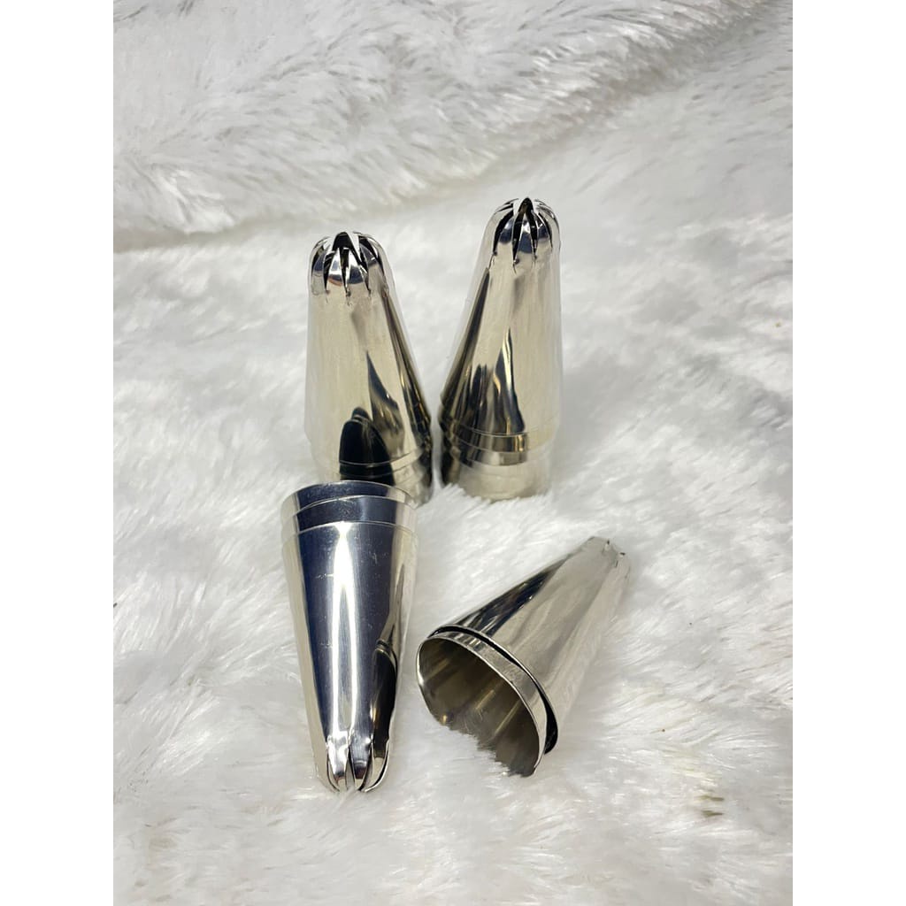 Acckini - Cetakan Semprit Kue Kering Mawar / Spuit Tart Semprit Corong Stainless Kue Churros Semprit