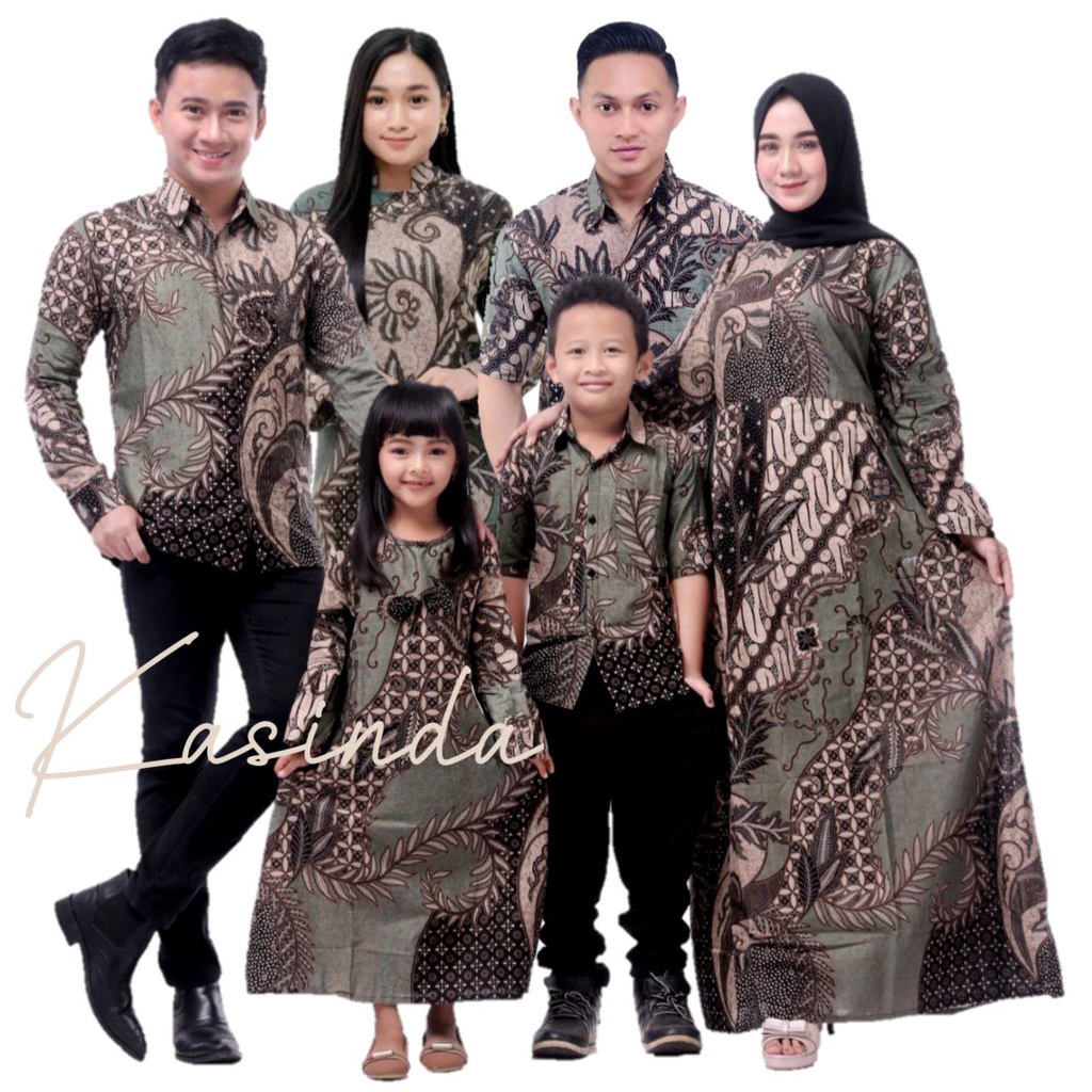 BATIK COUPLE KELUARGA sania ruffle ori ndoro jawi dnt terbaru