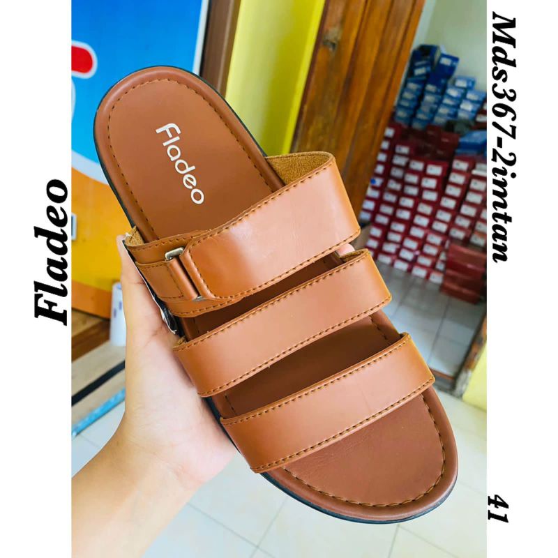 Sandal Pria Coffe/Tan size 41