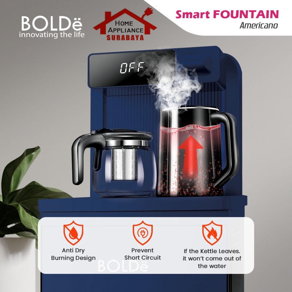 BOLDe Smart Fountain Americano Dispenser Galon Bawah Panas Dingin Normal