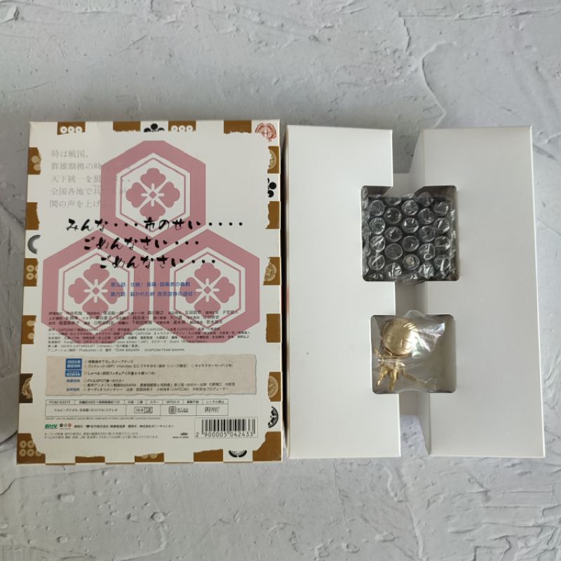 official merch capcom basara 2 katakura kojuro mini figure gold voice