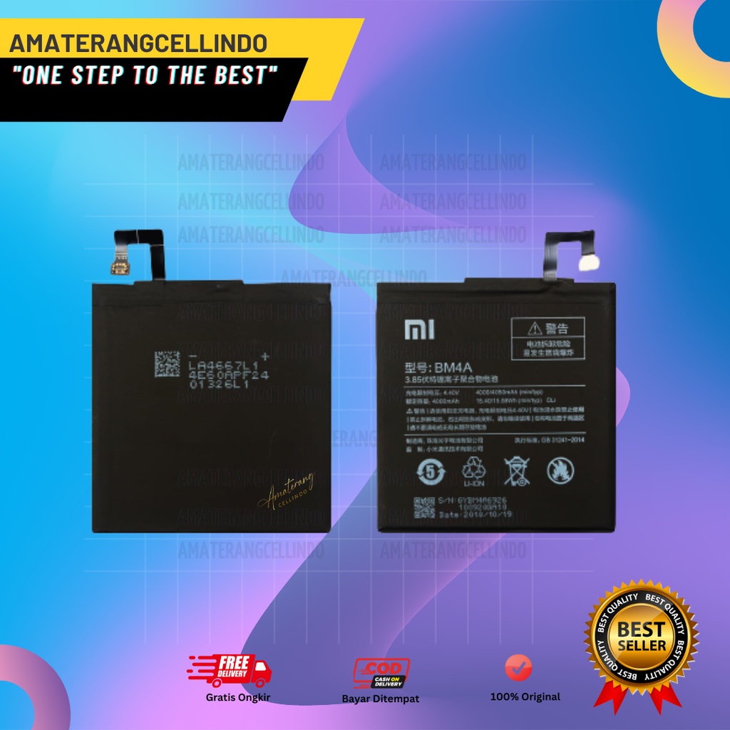 BATERAI XIAOMI REDMI PRO BM4A / BATTERY REDMI PRO / BM4A ORIGINAL