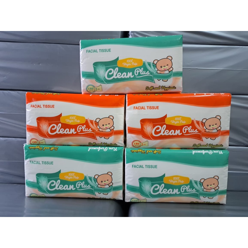 Tissue Clean Plus 180 sheet 2 ply