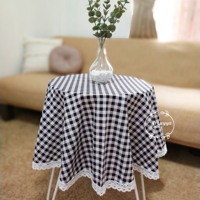 Taplakku Taplak Meja Bulat - Round Table Cloth - Diameter 100 Cm