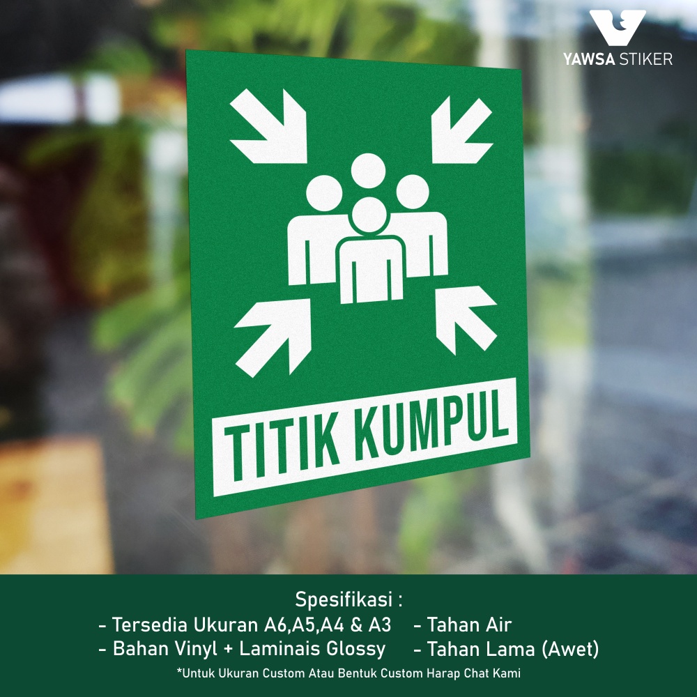 

Stiker Titik Kumpul - Bahan Vinyl + Laminasi Glossy ! Bisa Custom - 004