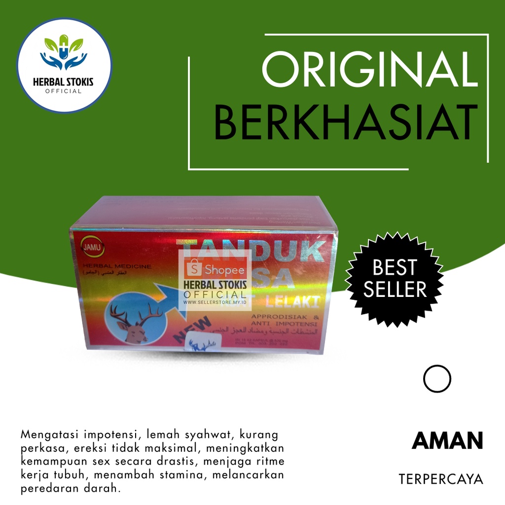KapsulTanduk (Rusa) New Asli Original Obat (Kuat) Herbal Alami Stamina Pria Tahan Lama
