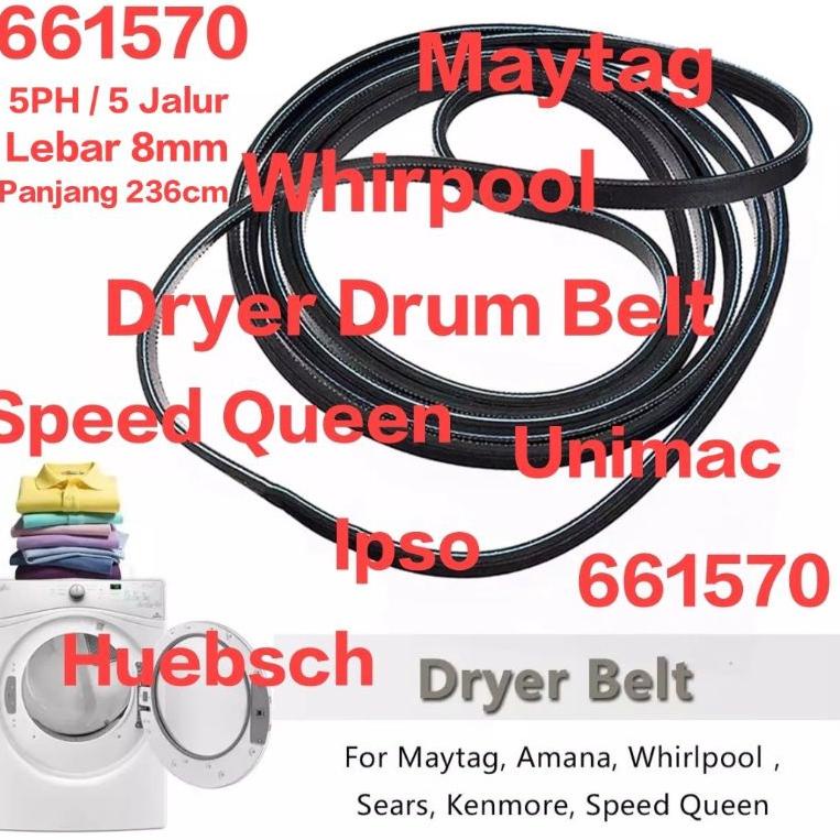 STOK TERBATAS Belt Drum Dryer Maytag Whiool Speed Queen Unimac Ipso Huebsch