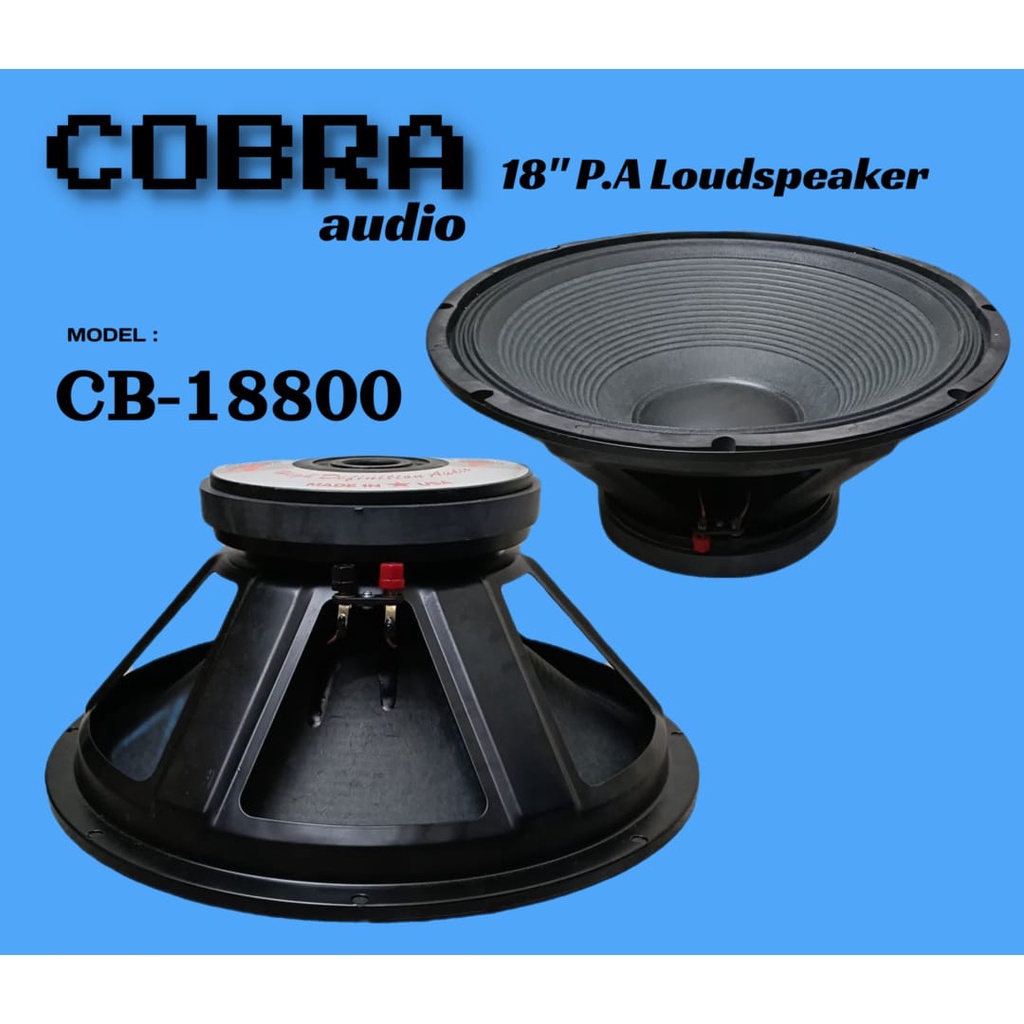 KOMPONEN SPEAKER COBRA CB-18800 SPEAKER 18 INCH CB18800 FULLRANGE