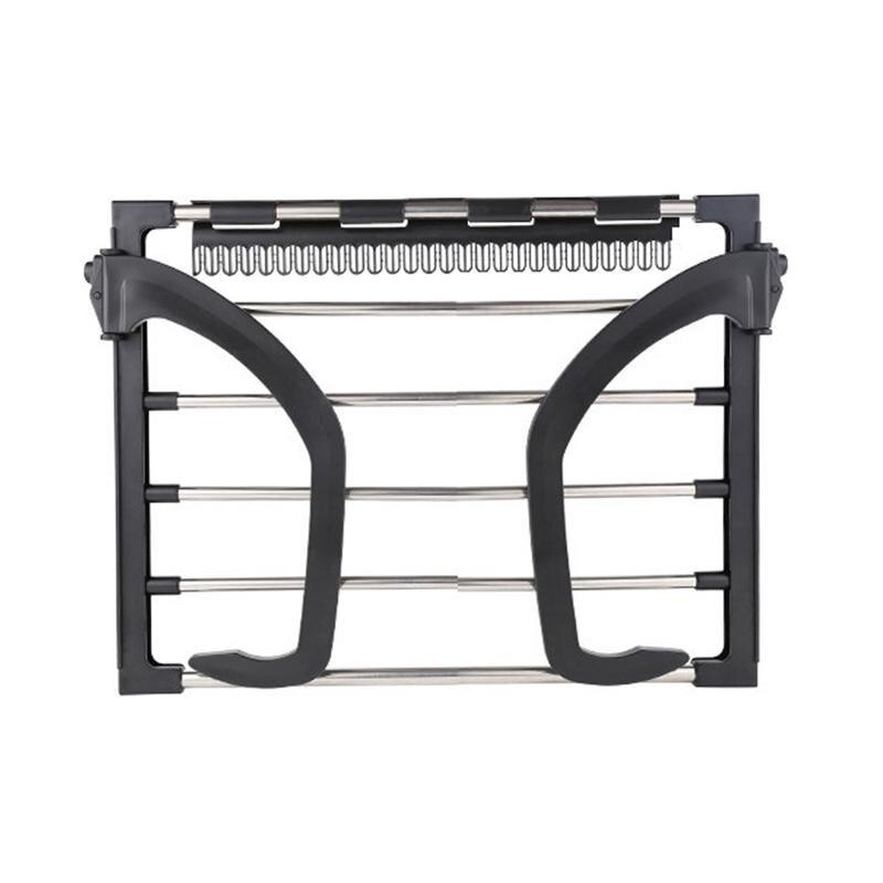 GUI8 Ounona Rak Gantungan Jemuran Handuk Baju Drying Balcony Rack Ou114 Hitam ORi-I