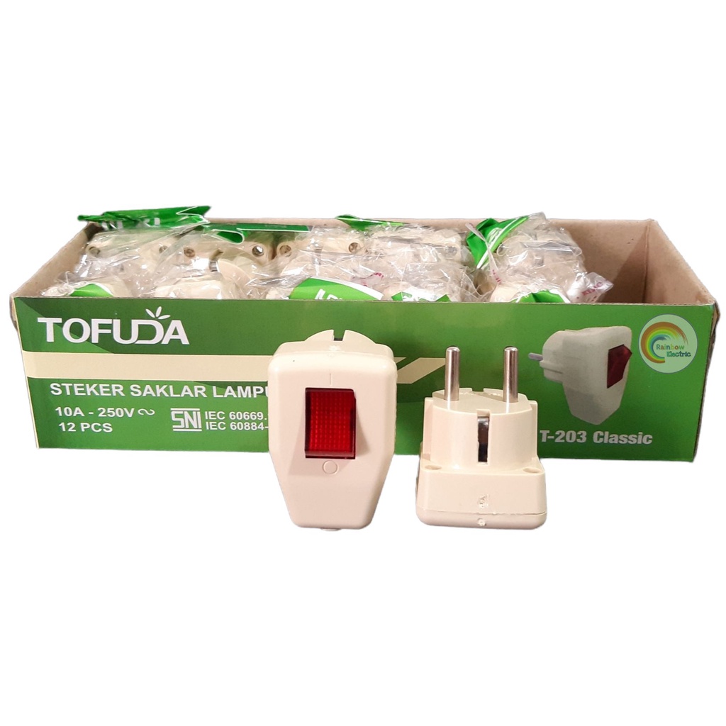 Paket 12 Pcs Tofuda Steker Arde Saklar Lampu