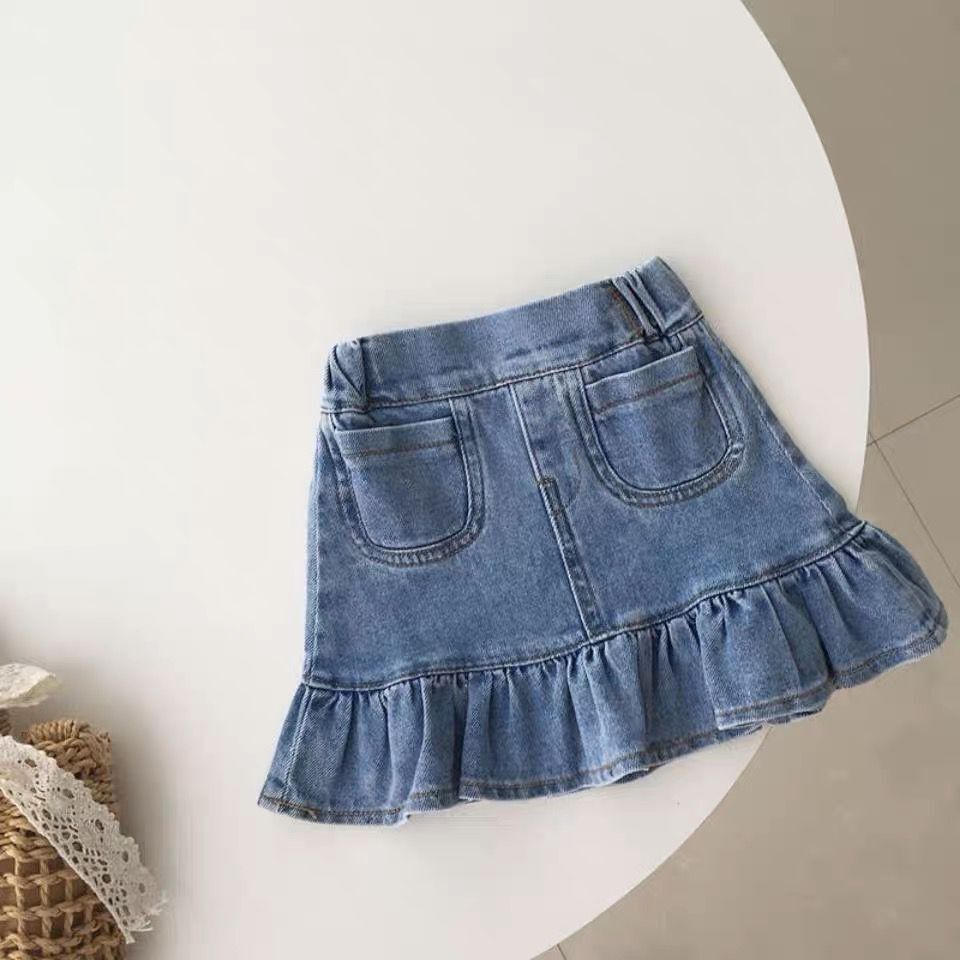 JEANS pendek celana rok anak korea vintage anak lucu korean style