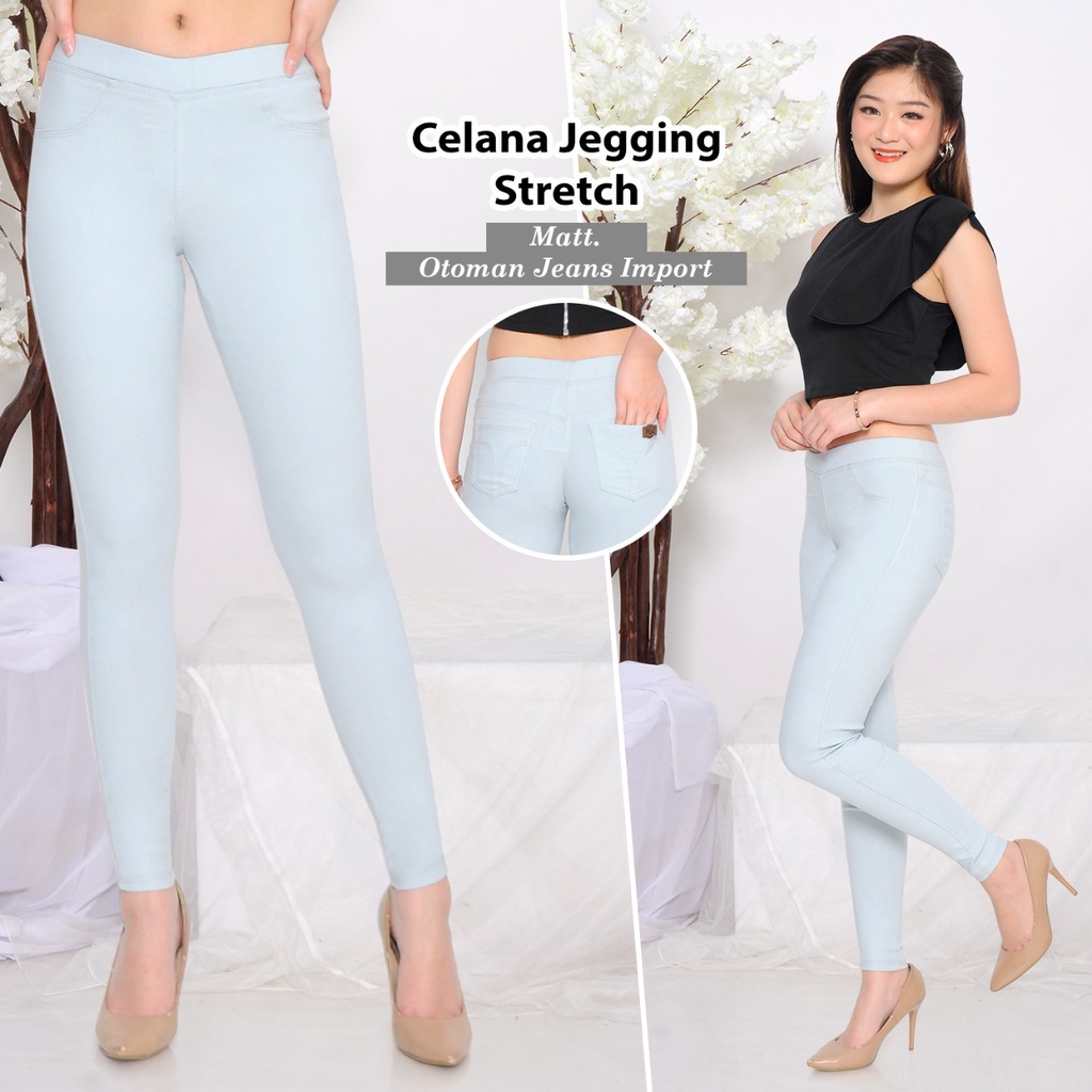 Baggy Pants Wanita Premium Bahan Katun Strecht Tebal Melar Nyaman Jumbo ( cod )