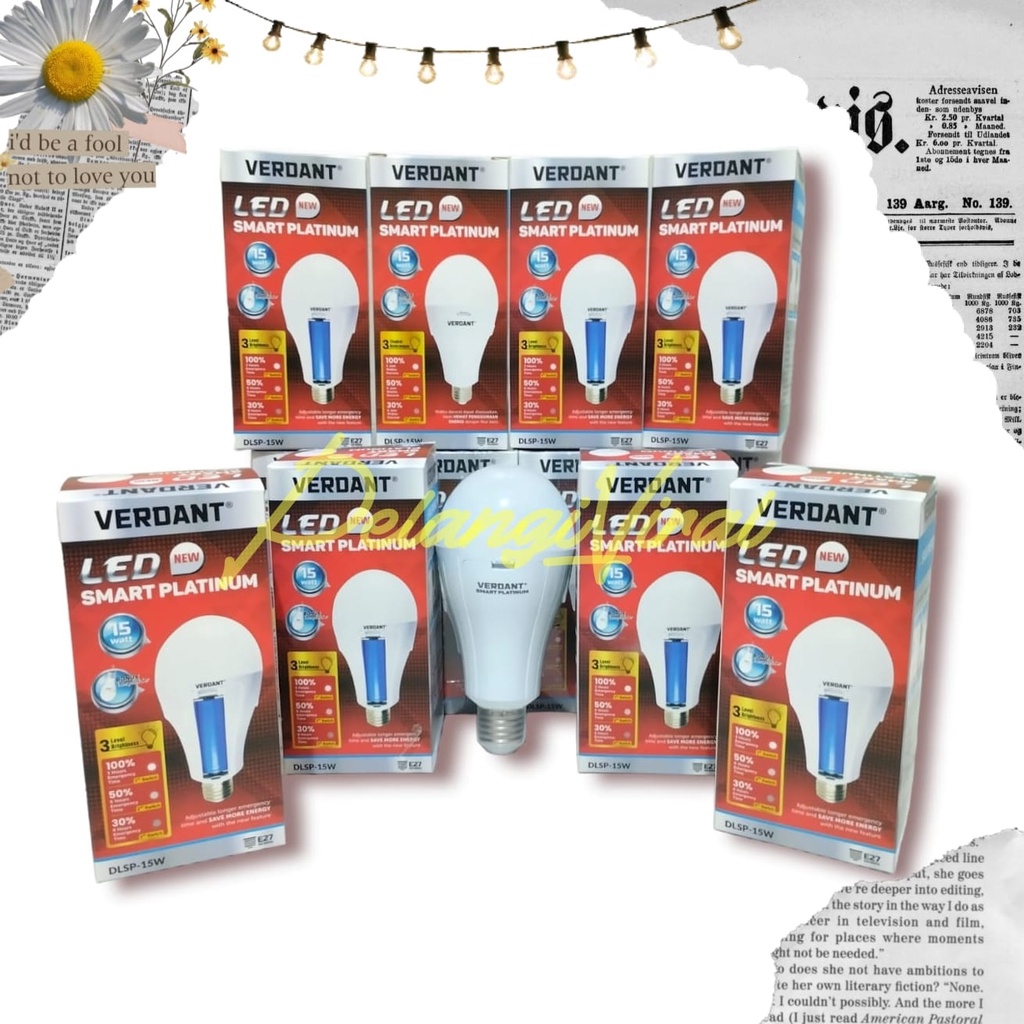Led Emergency 15w Verdant + 1 baterai // Led Magic 15W/Led Ajaib 15W