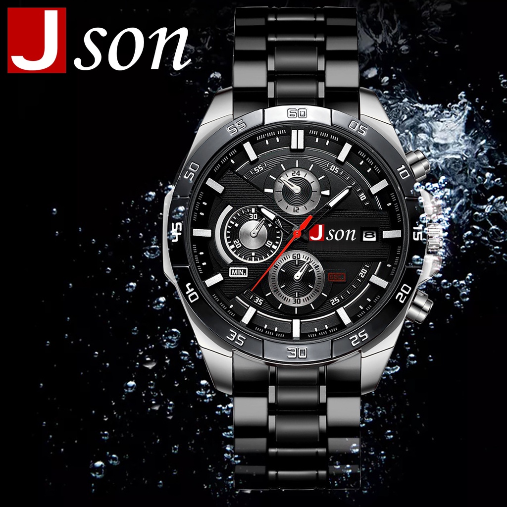 Jam Tangan Json Jam kekinian COD (BISA BAYAR DI TEMPAT) Stainlles stell jam tangan import 100% mewah jam tangan anti karat waterproof elegant