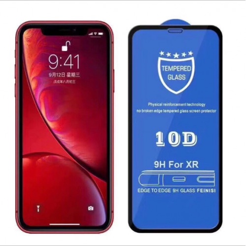 Tempered Glass Iphone XR / 10D / Full Body / Anti Gores Kaca