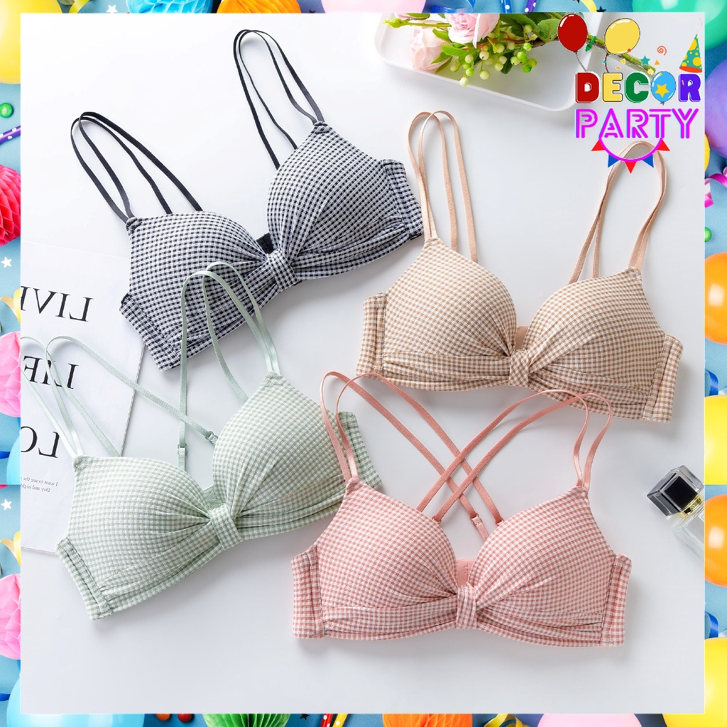 DP Bra Model Jepang Sexy 6432 Tanpa Kawat Bra  Premium Asian Style Pakaian Dalam Wanita Elastis Sexy