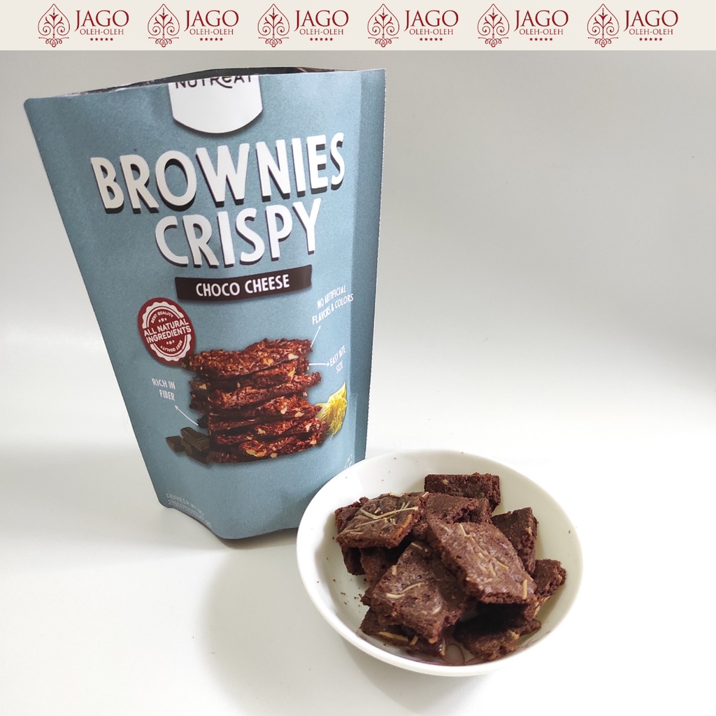 Brownies crispy Bali snack sehat Nutreat - healthy snack - Vegan - Vegetarian snack - camilan instan - Oleh-Oleh dari Bali