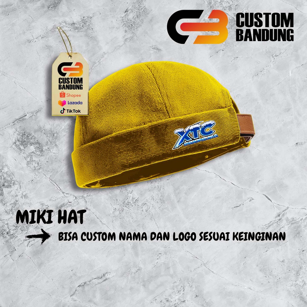 Topi Miki hat XTC 2 Miki Hat Peci Miki hat Topi Miki hat Anak &amp; Dewasa Topi Brimless Premium