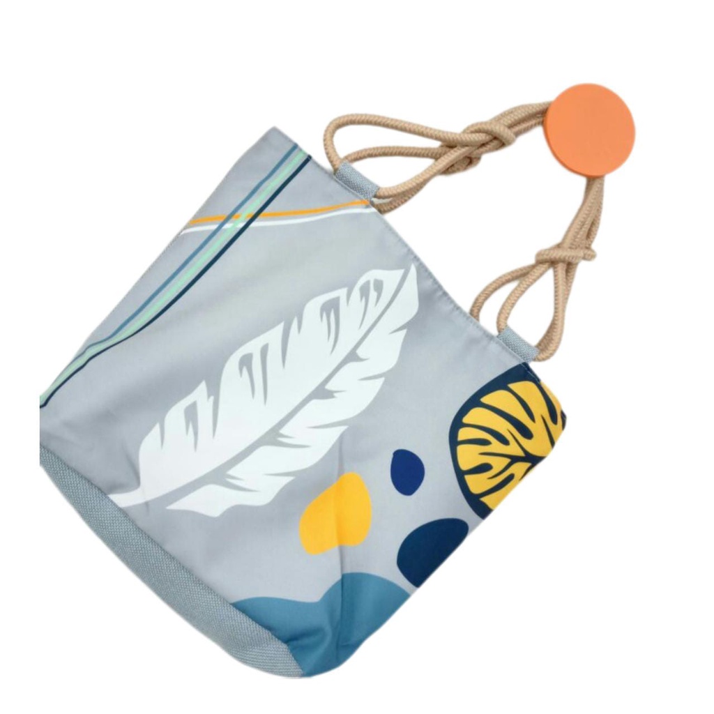 tas wanita Tote bag Kanvas Resleting Premium - Tote Bag Selempang wanita Tali Sumbu PrintingTerkini