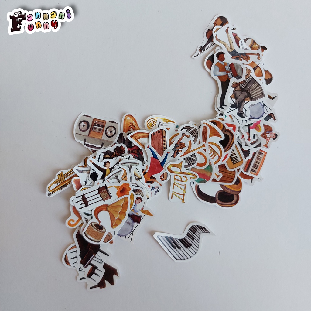 

Stiker cutting variasi kesenian music | stiker satuan | sticker eastetik | stiker vintage