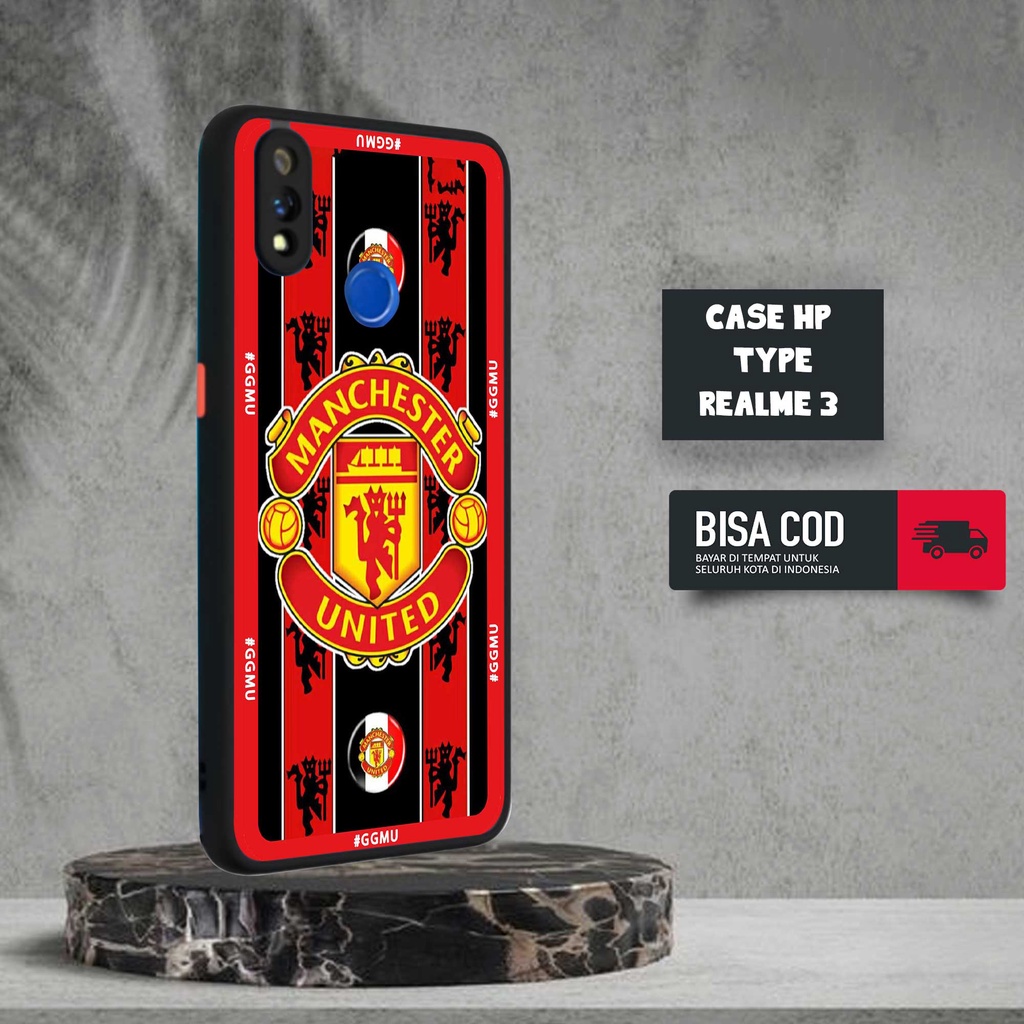 CASE REALME 3 MOTIF [CLUB BOLA] TERLARIS CASING REALME 3 BARU DOVE MATTE FUZE SOFTCASE REALME 3 SOFT