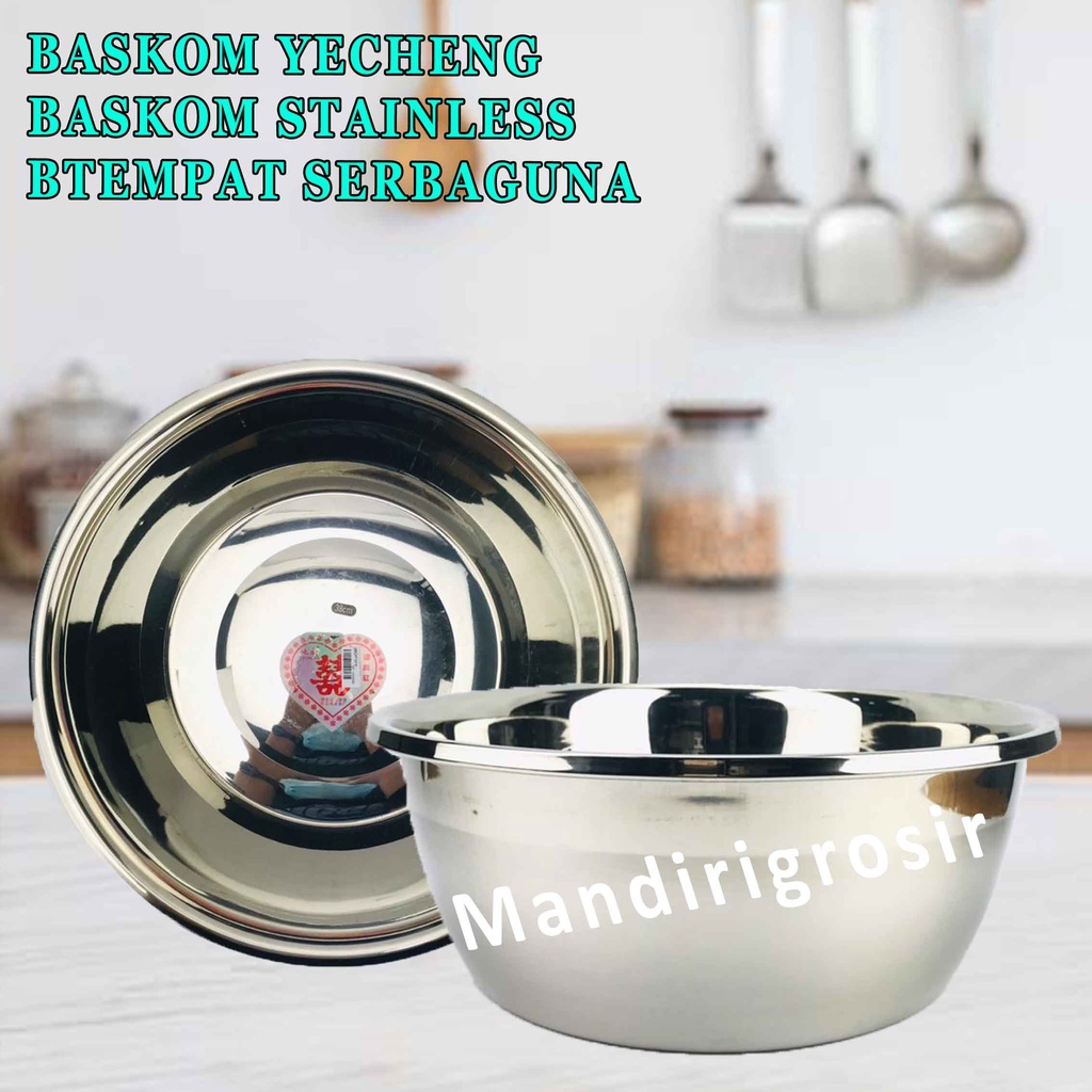 Baskom Stainless* Baskom Yecheng* Baskom Serbaguna* 38cm