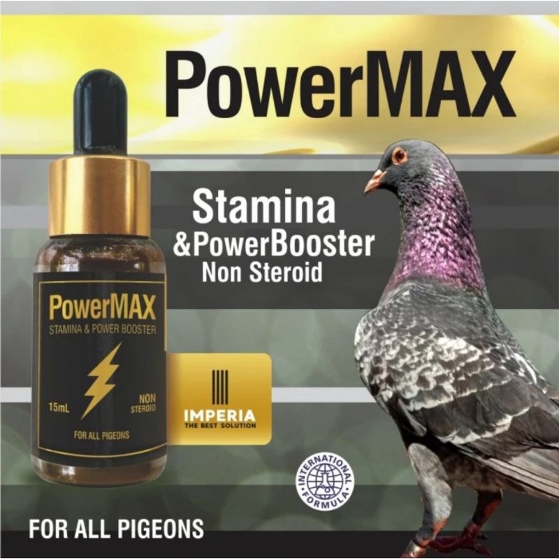 POWER MAX IMPERIA MENINGKATKAN STAMINA DAYA TAHAN BURUNG KICAU MERPATI