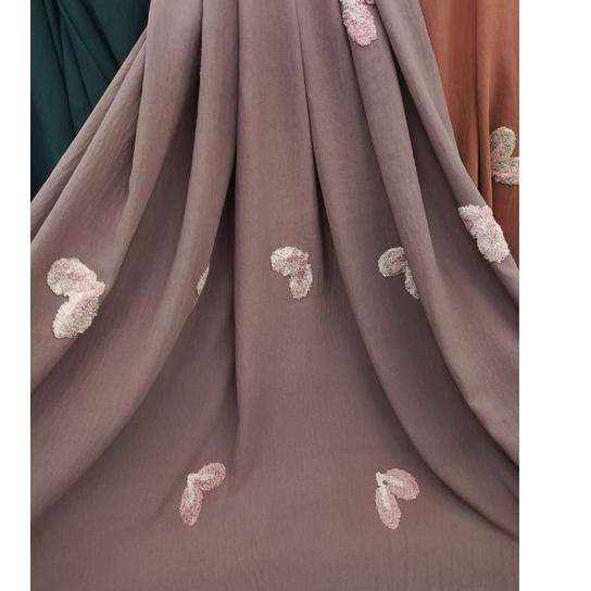 [ SALE ]  kain crinkle pom pom crinkle motif pom