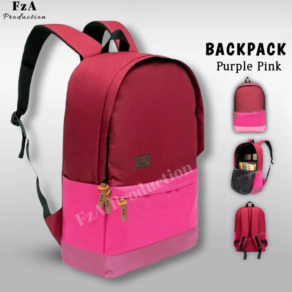 Big Promo..Tas Ransel Distro Casual Pria Wanita / Tas Ransel Laptop Sekolah Kuliah Bacpack Distro Original - FzA