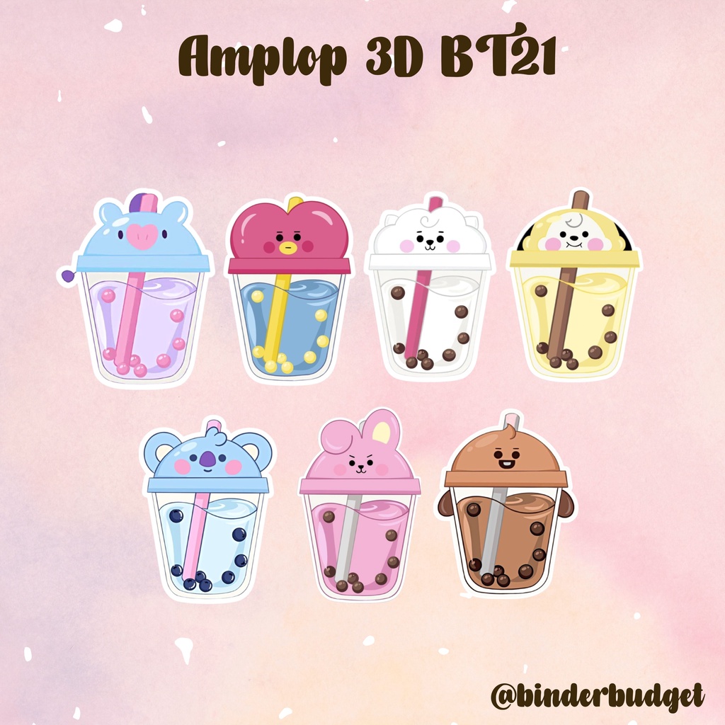 

Amplop Natal 3D BT21 1 pcs Amplop Natal Unik Amplop Kekinian Amplop Natal