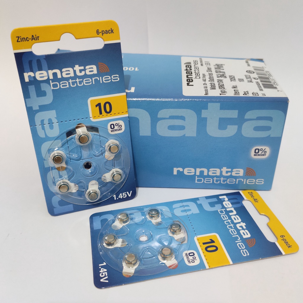 RENATA ZA10 PR70 P10 AG13 BATTERY ALAT BANTU DENGAR ORIGINAL