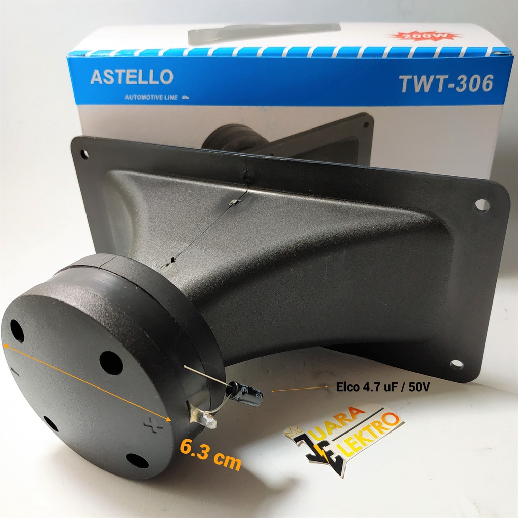 (1 PCS) ASTELLO TWEETER CORONG TWT-306 200W | Tweeter Automotive Line