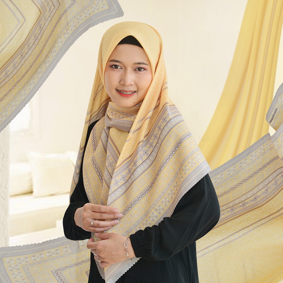 Kerudung Segi Empat 110x110 | Hijab Voal Premium | Scarf Gulmira Series