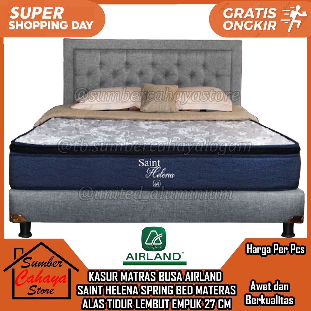 [Instan] KASUR MATRAS AIRLAND SAINT HELENA 120 160 180 140 100 90 X 200 SPRINGBED AIR LAND MATERAS S