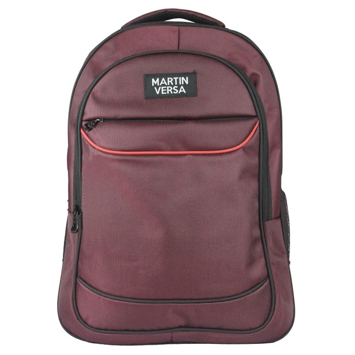 Tas Ransel Pria Martinversa TP9 Tas Polo Pria Backpack Laptop Sekolah Kerja Kanvas - Red(R1W0) tas k