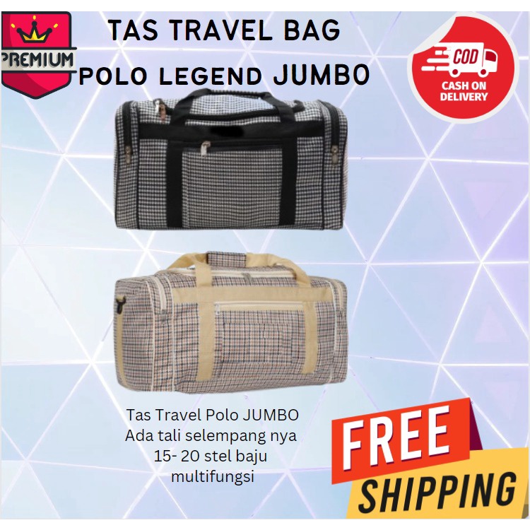 TRAVEL BAG LEBARAN JUMBO Tas Pakaian MEDIUM / Tas Baju / Tas Jalan Jalan / Tas Mudik / Tas Lebaran tas travel mudik / tas travel / travel bag / tas mudik / tas jalan jalan / tas kekinian / tas multifungsi / tas selempang / tas duffle / polo legend