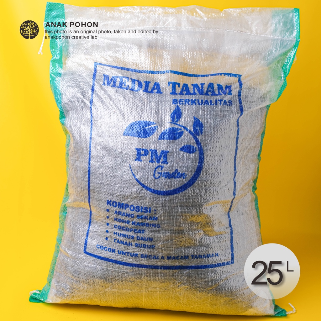 (1 KARUNG) Media Tanam Organik PM Garden untuk Segala Jenis Sayuran Bunga Buah Tanaman Hias Indoor Outdoor Soil - Estimasi Volume Sekitar 25 Liter