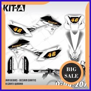 Decal NEW DTRACKER simpel putih hitam D-A4-207 1M4R23 perkakas