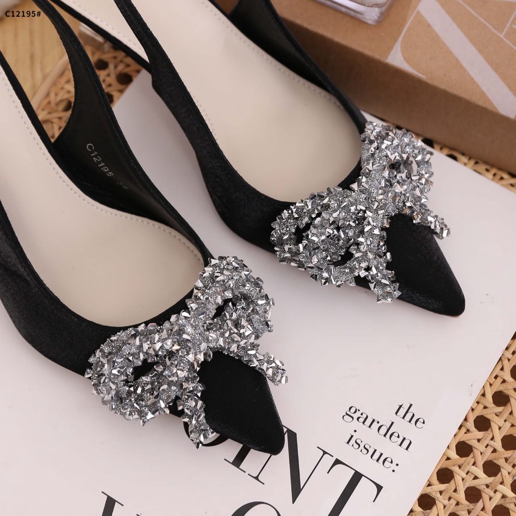 ZR Fita Diamond With Satin Pump Women Hak Heels  C12195