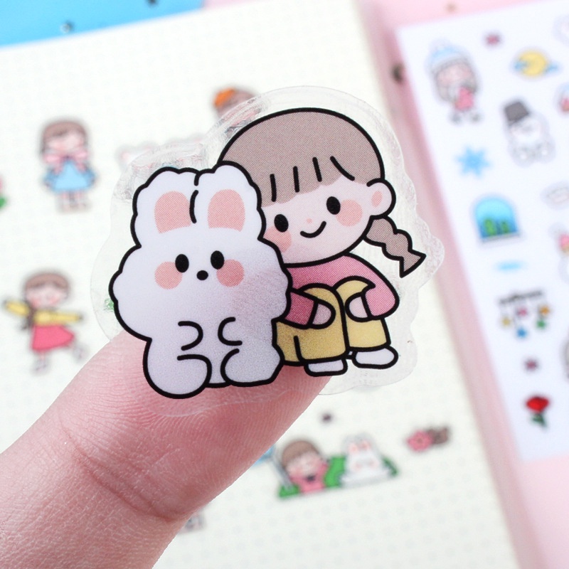 Stiker Motif Emoji Lucu Kartun Untuk Dekorasi Handphone / Diary DIY-MJD